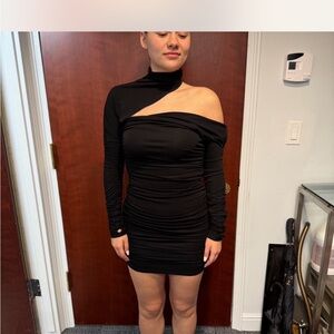 Elegant Black Off-Shoulder Dress